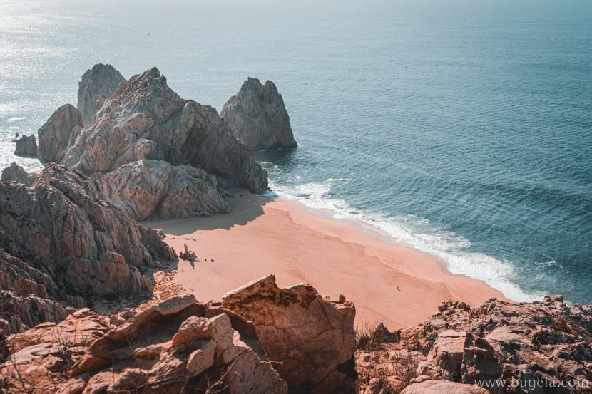 唯美海边的礁石风景图片大全