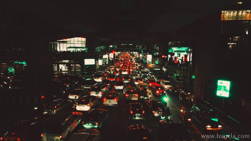 漂亮的城市的车水马龙图片大全