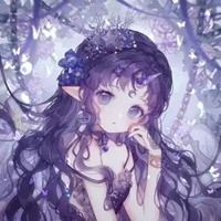 仙气紫色森系女生头像 森女系头像小清新