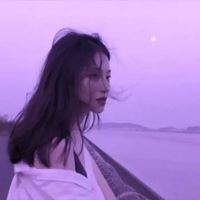 仙气紫色森系女生头像 森女系头像小清新