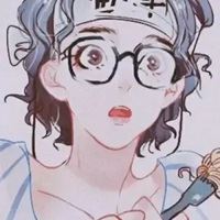 日系原宿风动漫女生头像 复古风手绘头像女