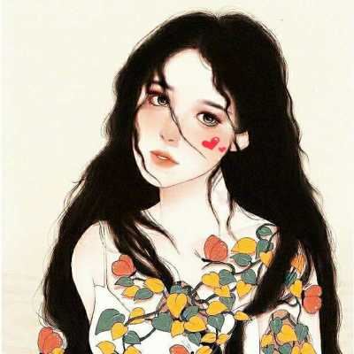 绘画头像成熟女|插画头像女小清新