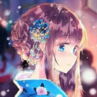 带氧气的动漫图片 可爱女动漫头像