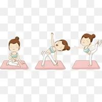 瑜伽女孩卡通头像_瑜伽动漫头像图片大全小女孩