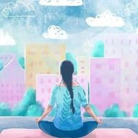 瑜伽女孩卡通头像_瑜伽动漫头像图片大全小女孩