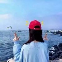 蓝色衣服的女生头像-蓝天女生头像