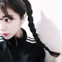 辫子女孩头像背影 辫子女孩头像卡通图片