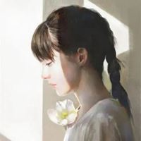 辫子女孩头像背影 辫子女孩头像卡通图片