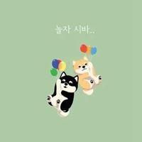 柴犬可爱头像高清卡通_头像柴犬呆萌