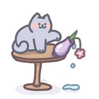 卡通猫咪头像可爱萌萌手绘 手绘猫猫头像