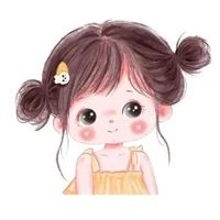 手绘卡通小女孩头像简约|白色可爱壁纸图片卡通