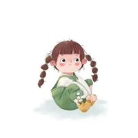 小女生微信头像卡通（微信头像图片卡通小女孩）