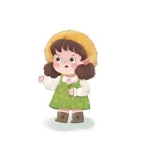 小女生微信头像卡通（微信头像图片卡通小女孩）