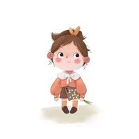 小女生微信头像卡通（微信头像图片卡通小女孩）