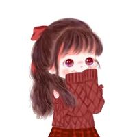 圣诞头像女可爱手绘|圣诞节图片手绘图片卡通