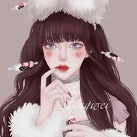 圣诞头像女可爱手绘|圣诞节图片手绘图片卡通
