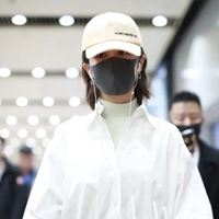 棒球帽女孩头像图片|帽子口罩头像