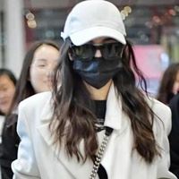 棒球帽女孩头像图片|帽子口罩头像