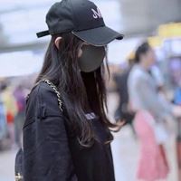 棒球帽女孩头像图片|帽子口罩头像