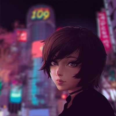 二次元冷酷女生头像蓝色（二次元冷酷女生头像超拽）