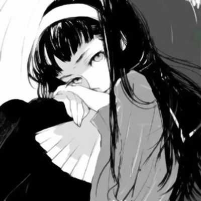 伤感头像女黑白暗系 头像女生暗黑