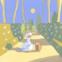 鸭子的生活头像（小鸭子头像卡通图片）