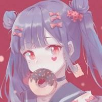 头像可爱女生卡通紫色（紫色系女生头像卡通我要个性网）