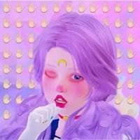 头像可爱女生卡通紫色（紫色系女生头像卡通我要个性网）
