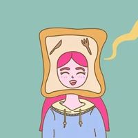 戴头套的可爱头像 动漫小女孩戴头套的头像
