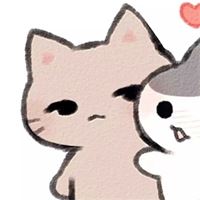 猫咪情侣头像一左一右卡通可爱（猫咪情侣头像一对呆萌萌宠卡通）