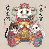 招财猫卡通头像_招财猫系列壁纸