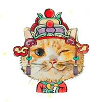 招财猫卡通头像_招财猫系列壁纸