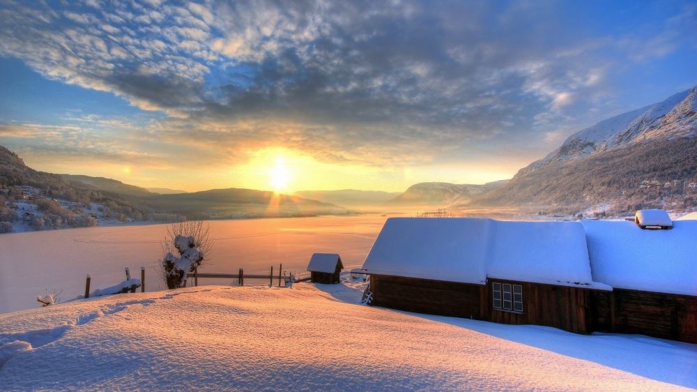 唯美雪景高清风景壁纸下载图片