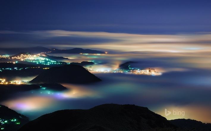 人间仙境蓬莱仙岛唯美风景壁纸图片
