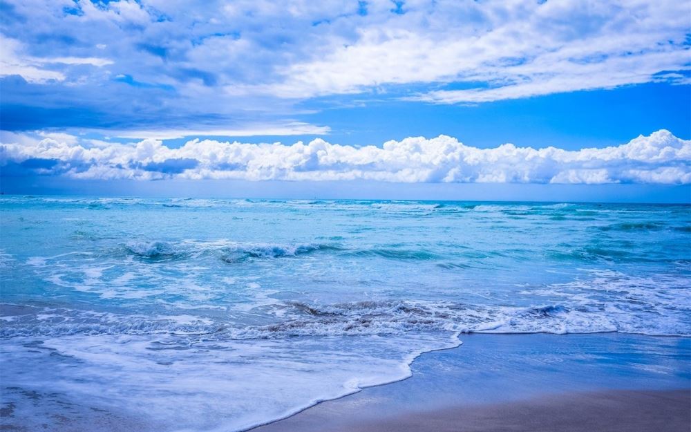 清新唯美的海滩风景壁纸图片