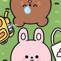 卡通小熊和小兔情侣头像-熊熊和兔兔的情侣头像