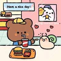 卡通小熊和小兔情侣头像-熊熊和兔兔的情侣头像