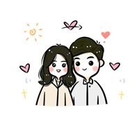 卡通男女生|男女孩卡通图片