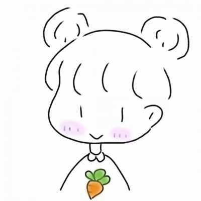 可爱美女头像简笔画|美女心爆棚的简笔画头像