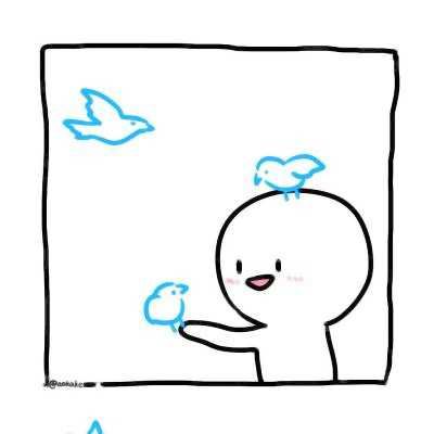 情头2022新款简单 简约情头小白人