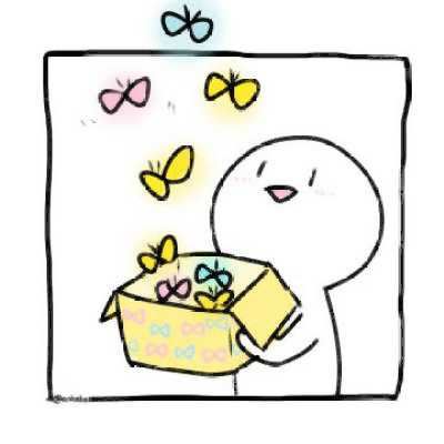 情头2022新款简单 简约情头小白人