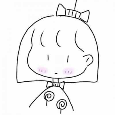 可爱美女头像简笔画|美女心爆棚的简笔画头像