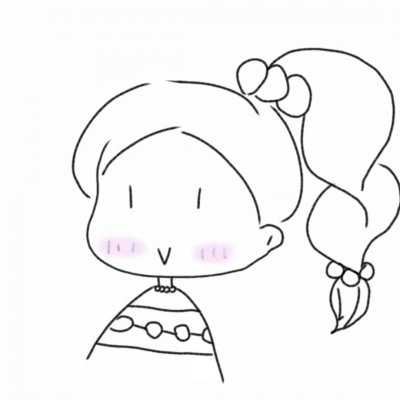 可爱美女头像简笔画|美女心爆棚的简笔画头像