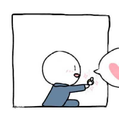 情头2022新款简单 简约情头小白人