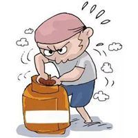 扛煤气罐图片卡通可爱 煤气罐子图片卡通