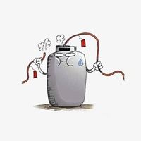 扛煤气罐图片卡通可爱 煤气罐子图片卡通