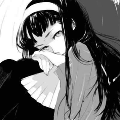头像女生暗黑丧气 黑白很丧很绝望的头像女