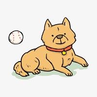 卡通狗狗情侣头像-情侣头像小狗可爱头像