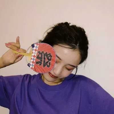 紫色系可爱美女心头像 紫色可爱女生头像