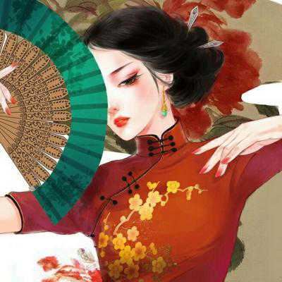 古风手绘头像女唯美-复古风手绘头像女
